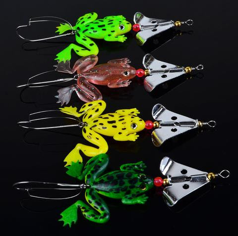 4 PCS FROG FISHING LURE