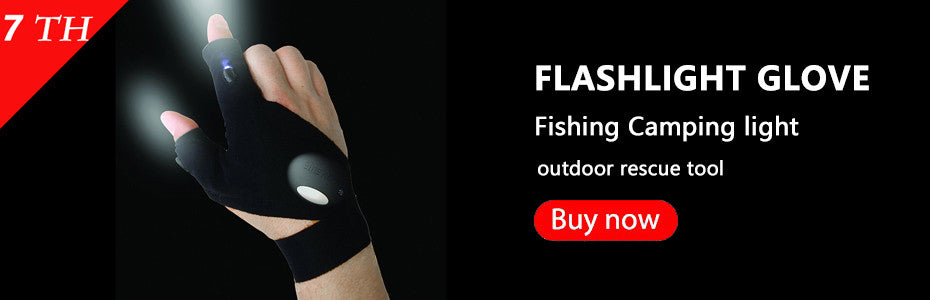 LED Flashlight Torch Glove for Fishing