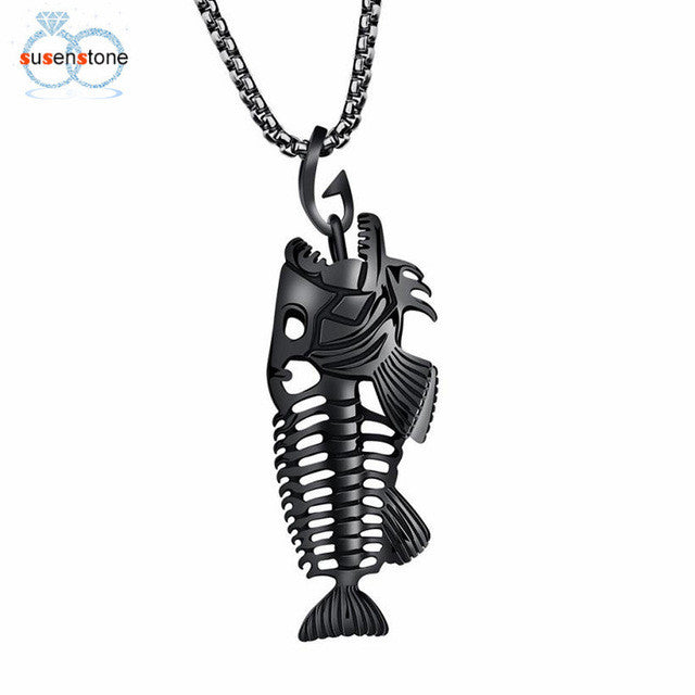 Beautiful Retro Fish Bone Necklace