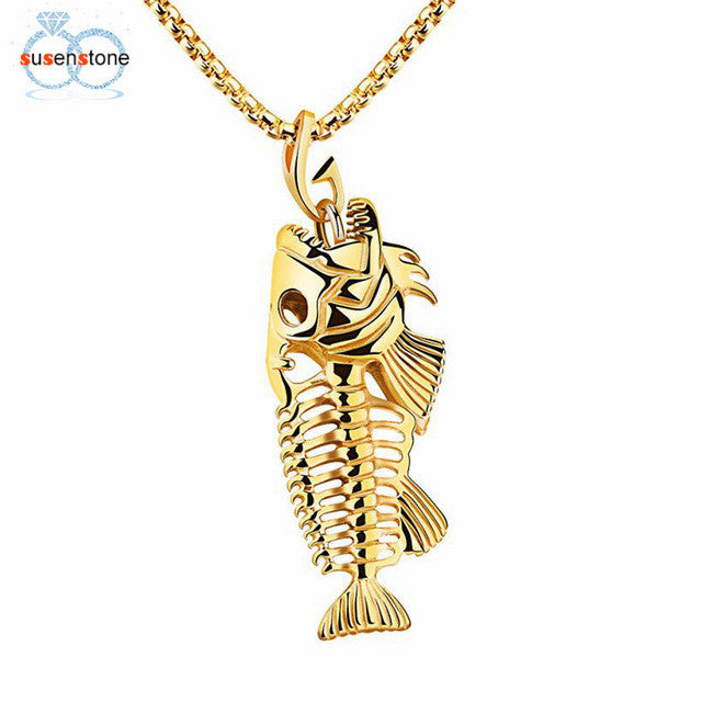 Beautiful Retro Fish Bone Necklace