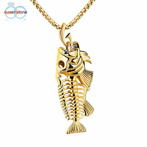 Beautiful Retro Fish Bone Necklace