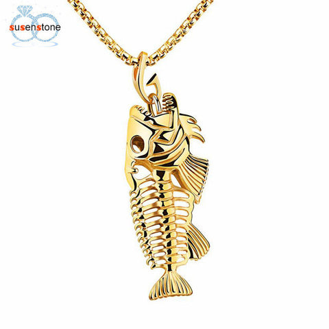 Beautiful Retro Fish Bone Necklace