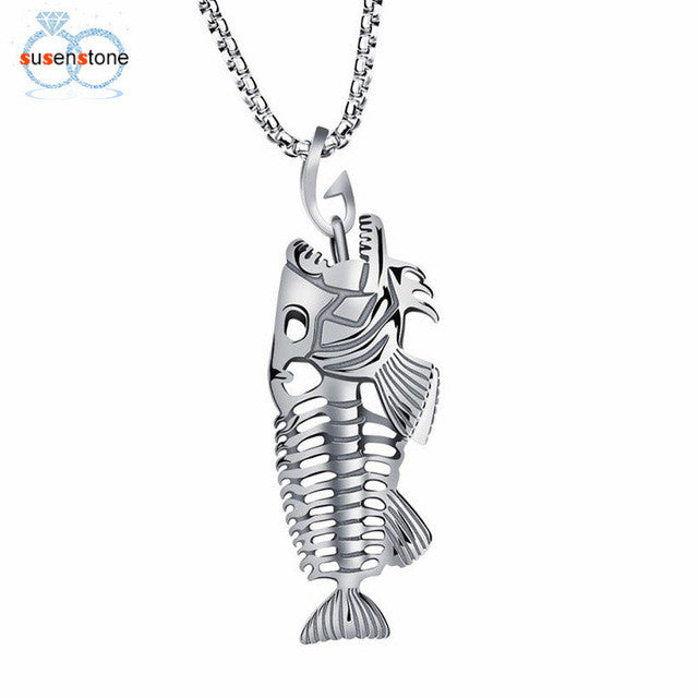 Beautiful Retro Fish Bone Necklace